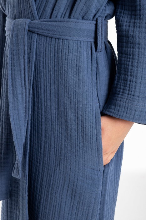 Mijölnir Albornoz para niños Muslin - Azul marino - Talla 5/6 Mijölnir Albornoz para niños Muslin - Azul marino - Talla 5/6